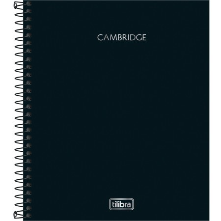 Foto ilustrativa Caderno Espiral Capa Dura Book 1 Matéria Cambridge 80 Folhas