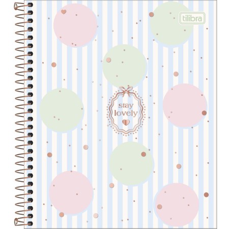 Foto ilustrativa Caderno Espiral Capa Dura Book 1 Matéria Soho 80 Folhas