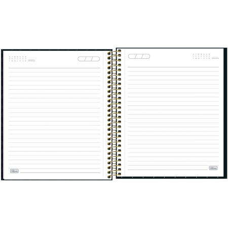 Foto ilustrativa Caderno Espiral Capa Dura Book 1 Matéria West Village 80 Folhas