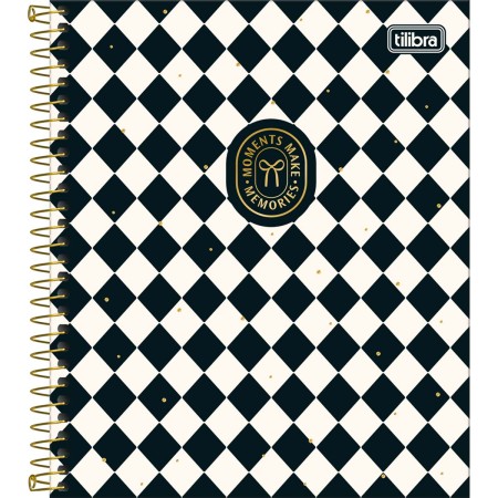 Foto ilustrativa Caderno Espiral Capa Dura Book 1 Matéria West Village 80 Folhas