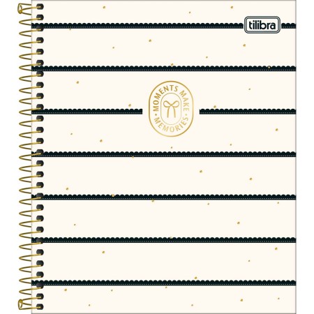 Foto ilustrativa Caderno Espiral Capa Dura Book 1 Matéria West Village 80 Folhas
