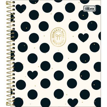 Foto ilustrativa Caderno Espiral Capa Dura Book 1 Matéria West Village 80 Folhas