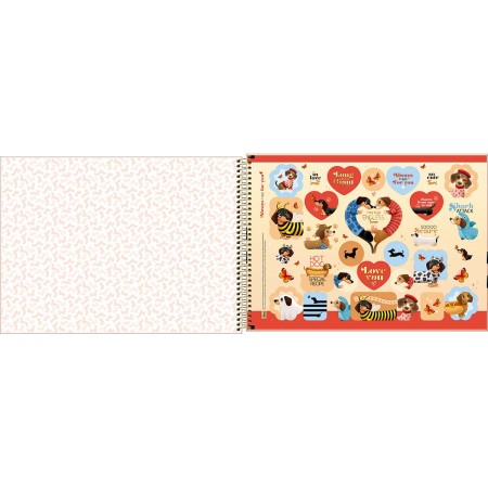 Foto ilustrativa Caderno Espiral Capa Dura Cartografia Brownie 80 Folhas