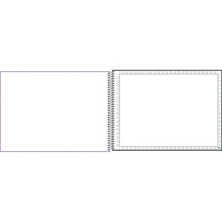 Foto ilustrativa Caderno Espiral Capa Dura Cartografia e Desenho Milimetrado Lunix 60 Folhas