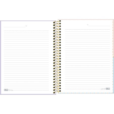 Foto ilustrativa Caderno Espiral Capa Dura Colegal 1 Matéria Linea 80 Folhas