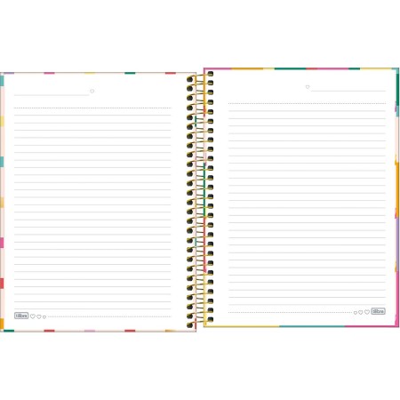 Foto ilustrativa Caderno Espiral Capa Dura Colegial 1 Matéria Be Nice 80 Folhas