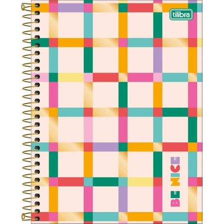 Foto ilustrativa Caderno Espiral Capa Dura Colegial 1 Matéria Be Nice 80 Folhas