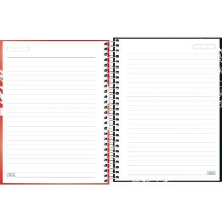 Foto ilustrativa Caderno Espiral Capa Dura Colegial 1 Matéria Coca-Cola 80 Folhas