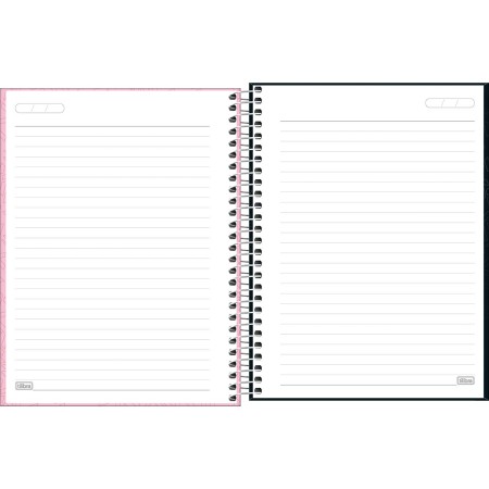 Foto ilustrativa Caderno Espiral Capa Dura Colegial 1 Matéria Lunix 80 Folhas