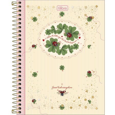 Foto ilustrativa Caderno Espiral Capa Dura Colegial 1 Matéria Scarlet 80 Folhas