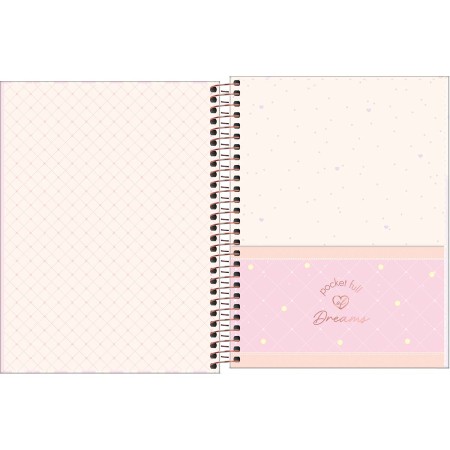 Foto ilustrativa Caderno Espiral Capa Dura Colegial 1 Matéria Soho 80 Folhas