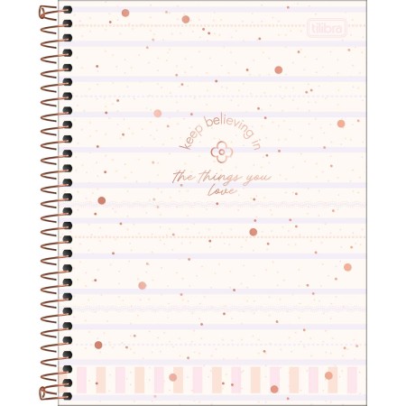 Foto ilustrativa Caderno Espiral Capa Dura Colegial 1 Matéria Soho 80 Folhas