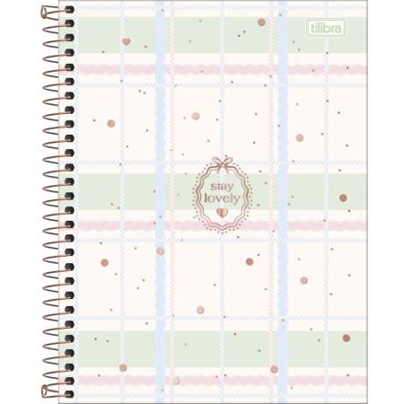 Foto ilustrativa Caderno Espiral Capa Dura Colegial 1 Matéria Soho 80 Folhas