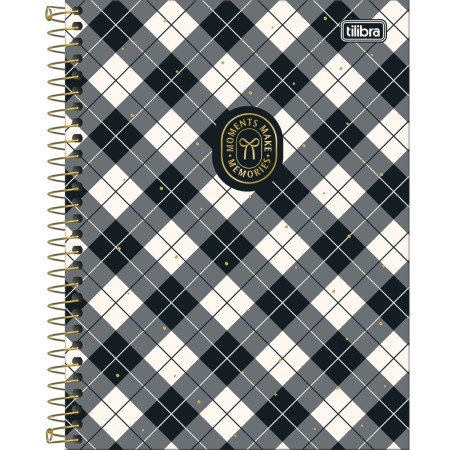 Foto ilustrativa Caderno Espiral Capa Dura Colegial 1 Matéria West Village 80 Folhas