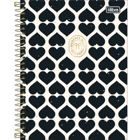 Foto ilustrativa Caderno Espiral Capa Dura Colegial 1 Matéria West Village 80 Folhas
