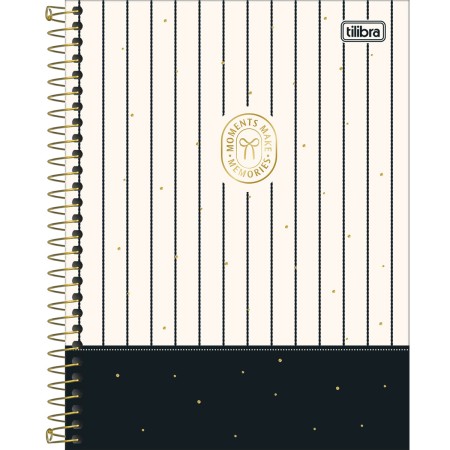 Foto ilustrativa Caderno Espiral Capa Dura Colegial 1 Matéria West Village 80 Folhas