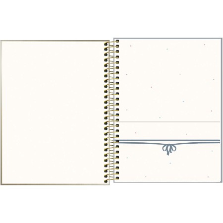 Foto ilustrativa Caderno Espiral Capa Dura Colegial 1 Matéria West Village Metalizado 80 Folhas