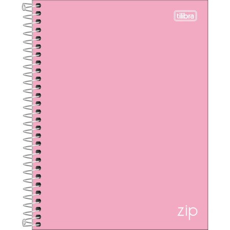 Foto ilustrativa Caderno Espiral Capa Dura Colegial 1 Matéria Zip Colors 80 Folhas