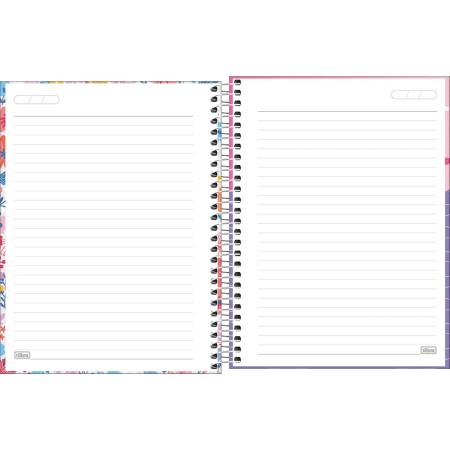 Foto ilustrativa Caderno Espiral Capa Dura Colegial 10 Matérias D+ 200 Folhas