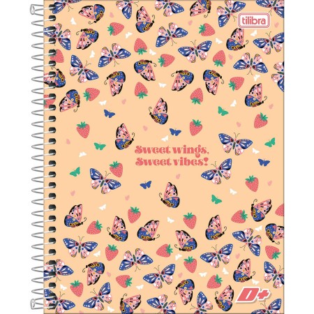 Foto ilustrativa Caderno Espiral Capa Dura Colegial 10 Matérias D+ 200 Folhas
