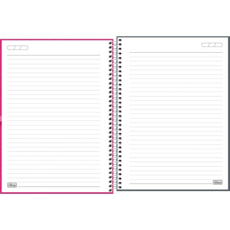 Foto ilustrativa Caderno Espiral Capa Dura Colegial 10 Matérias Lunix 160 Folhas