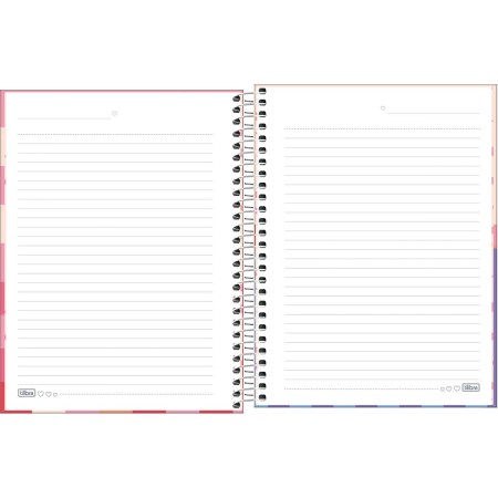 Foto ilustrativa Caderno Espiral Capa Dura Colegial 10 Matérias Melrose 120 Folhas