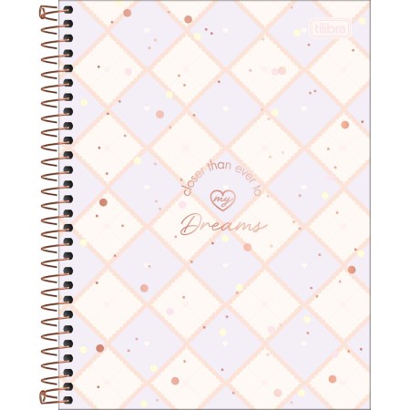 Foto ilustrativa Caderno Espiral Capa Dura Colegial 10 Matérias Soho 160 Folhas