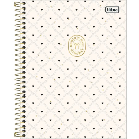 Foto ilustrativa Caderno Espiral Capa Dura Colegial 10 Matérias West Village 160 Folhas