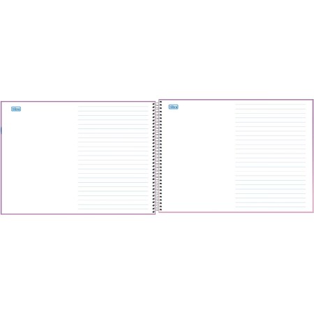Foto ilustrativa Caderno Espiral Capa Dura Meia Pauta Kids Feminino 40 Folhas