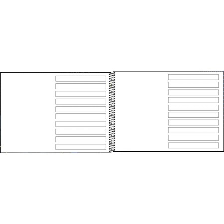 Foto ilustrativa Caderno Espiral Capa Dura Meia Pauta Score 40 Folhas