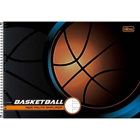 Foto ilustrativa Caderno Espiral Capa Dura Meia Pauta Score 40 Folhas