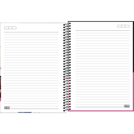 Foto ilustrativa Caderno Espiral Capa Dura Universitário 1 Matéria Bloom 80 Folhas