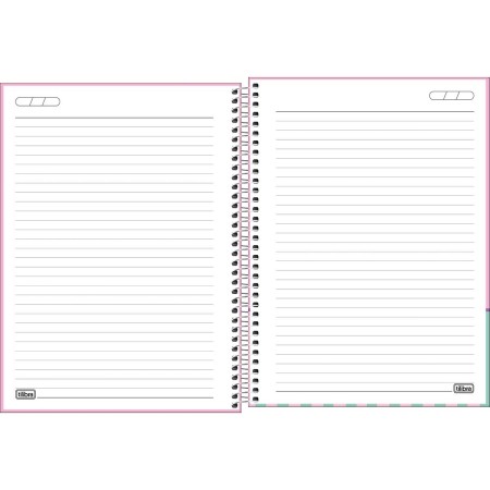 Foto ilustrativa Caderno Espiral Capa Dura Universitário 1 Matéria Bold One Feminino 80 Folhas