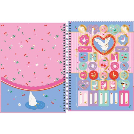 Foto ilustrativa Caderno Espiral Capa Dura Universitário 1 Matéria Cindy 80 Folhas