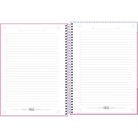 Foto ilustrativa Caderno Espiral Capa Dura Universitário 1 Matéria Cindy 80 Folhas