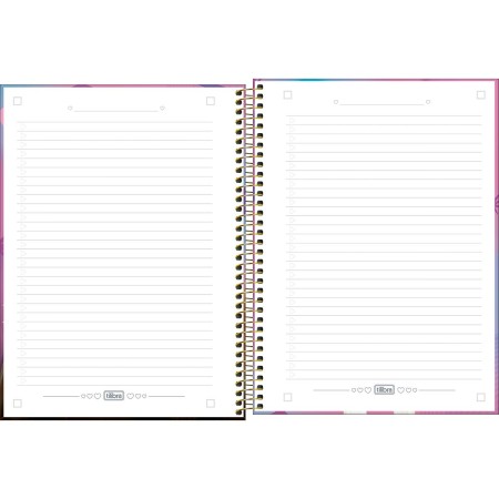 Foto ilustrativa Caderno Espiral Capa Dura Universitário 1 Matéria Connect Ana Castela 80 Folhas