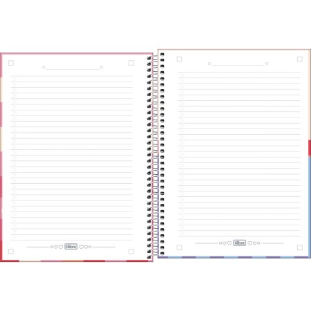 Foto ilustrativa Caderno Espiral Capa Dura Universitário 1 Matéria Connect Melrose 80 Folhas