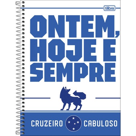 Foto ilustrativa Caderno Espiral Capa Dura Universitário 1 Matéria Cruzeiro 80 Folhas