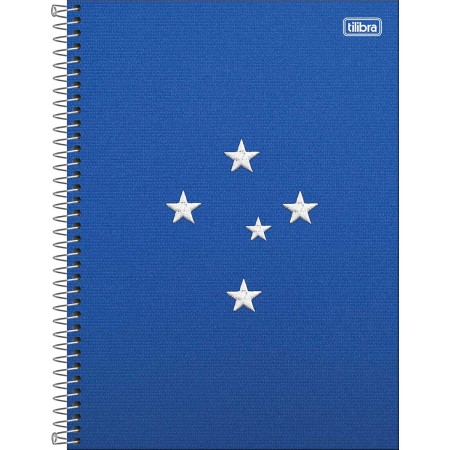Foto ilustrativa Caderno Espiral Capa Dura Universitário 1 Matéria Cruzeiro 80 Folhas