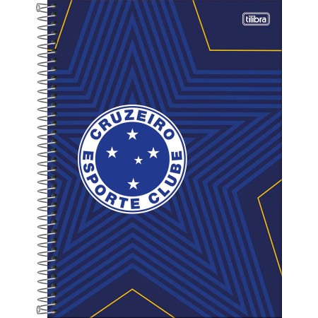 Foto ilustrativa Caderno Espiral Capa Dura Universitário 1 Matéria Cruzeiro 80 Folhas