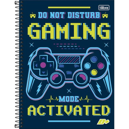 Foto ilustrativa Caderno Espiral Capa Dura Universitário 1 Matéria D+ 96 Folhas