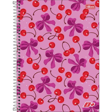 Foto ilustrativa Caderno Espiral Capa Dura Universitário 1 Matéria D+ Feminino 96 Folhas