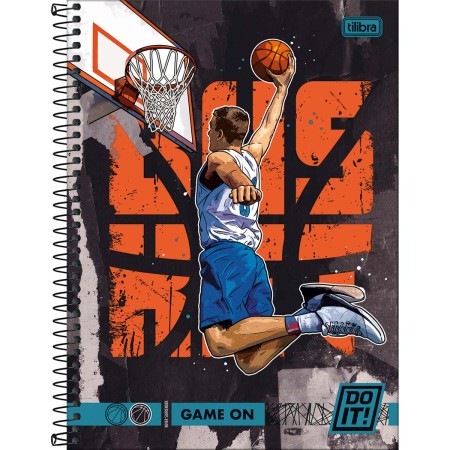 Foto ilustrativa Caderno Espiral Capa Dura Universitário 1 Matéria Do it! 80 Folhas