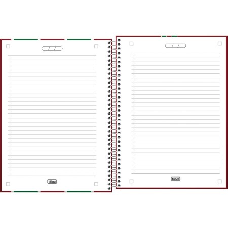 Foto ilustrativa Caderno Espiral Capa Dura Universitário 1 Matéria Fluminense 80 Folhas