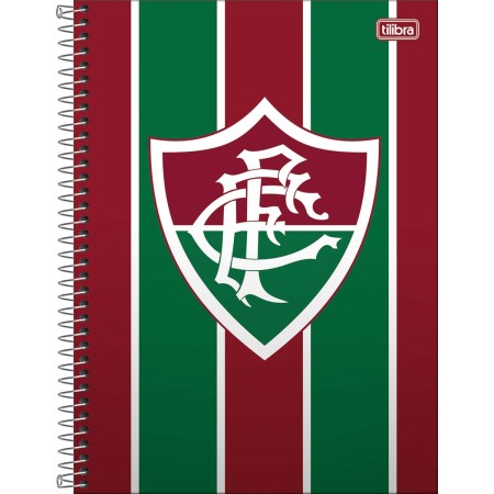 Foto ilustrativa Caderno Espiral Capa Dura Universitário 1 Matéria Fluminense 80 Folhas