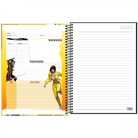 Caderno Pequeno Espiral Free Fire - Tilibra