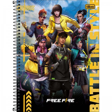 Caderno Espiral Universitário Free Fire 1 Matéria 80 Folhas TILIBRA -  Valpel Super Papelaria