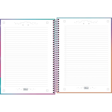 Foto ilustrativa Caderno Espiral Capa Dura Universitário 1 Matéria Guerreiras do KPop 80 Folhas