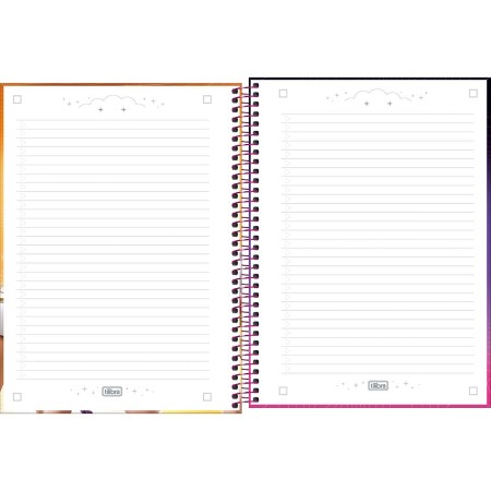 Foto ilustrativa Caderno Espiral Capa Dura Universitário 1 Matéria Guerreiras do KPop 80 Folhas