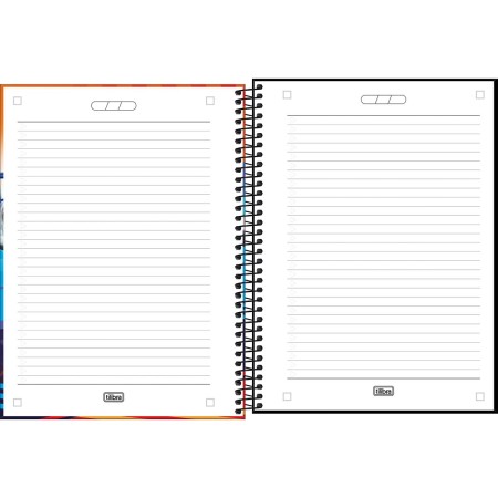 Foto ilustrativa Caderno Espiral Capa Dura Universitário 1 Matéria Hot Wheels 80 Folhas